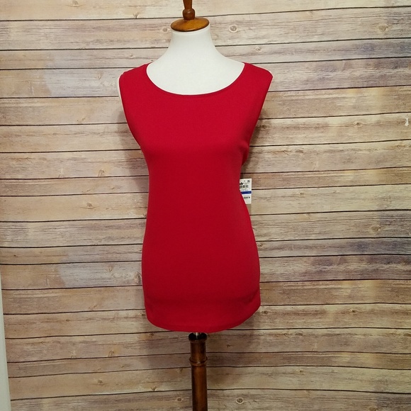 Karen Scott Red sleeveless top size XL - Picture 3 of 8